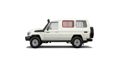 Toyota LandCruiser Troop Carrier 2nd Row Port Window Shades (75/78 Series; 1984-Present)